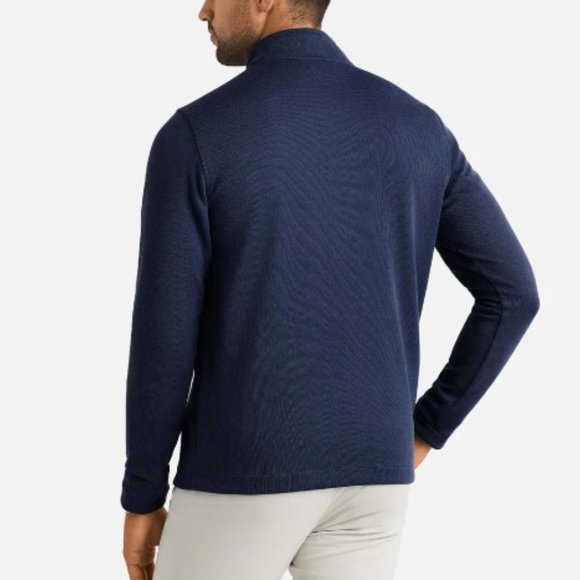 Rhone Commuter 1/4 Zip Pullover Trekking Navy Blue Men's NWT - Picture 4 of 10
